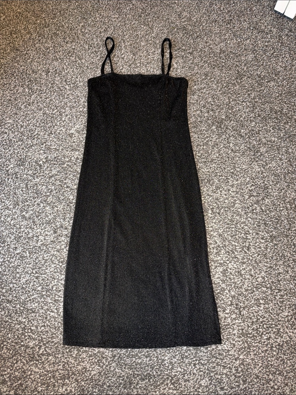 Black Spaghetti Strap mini Dress